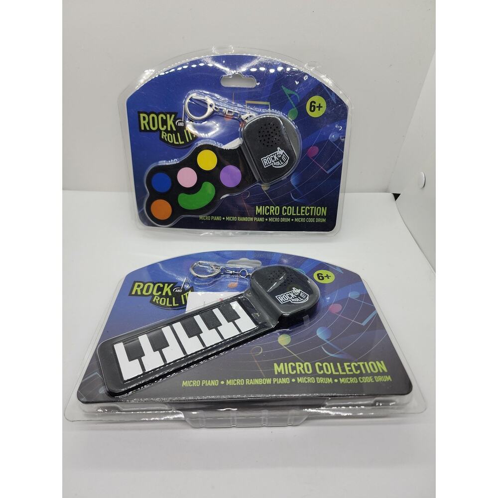 2 Mini Electronic Piano Toy Rock & Roll Micro Piano Musical New Unopen game fun - Picture 3 of 8